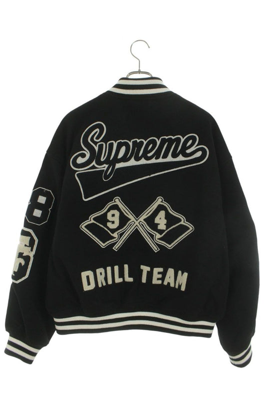 SUPREME 25AW Drill Team Varsity Jacket Black Size L