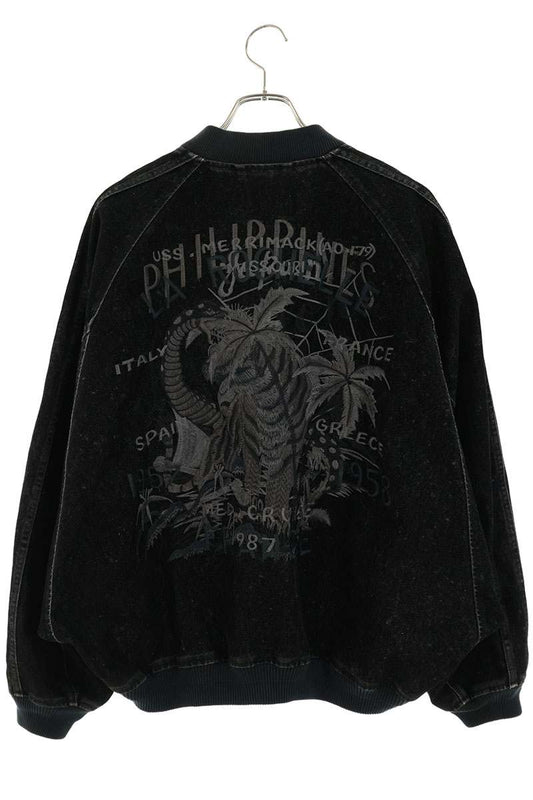 doublet 25AW FLOCKED DENIM SOUVENIR JACKET Black Size S