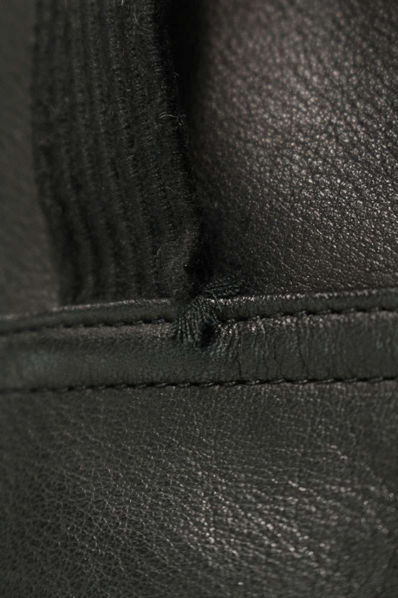 Rick Owens -LCWEW3 Black Calfskin Leather Overshirt Size 48