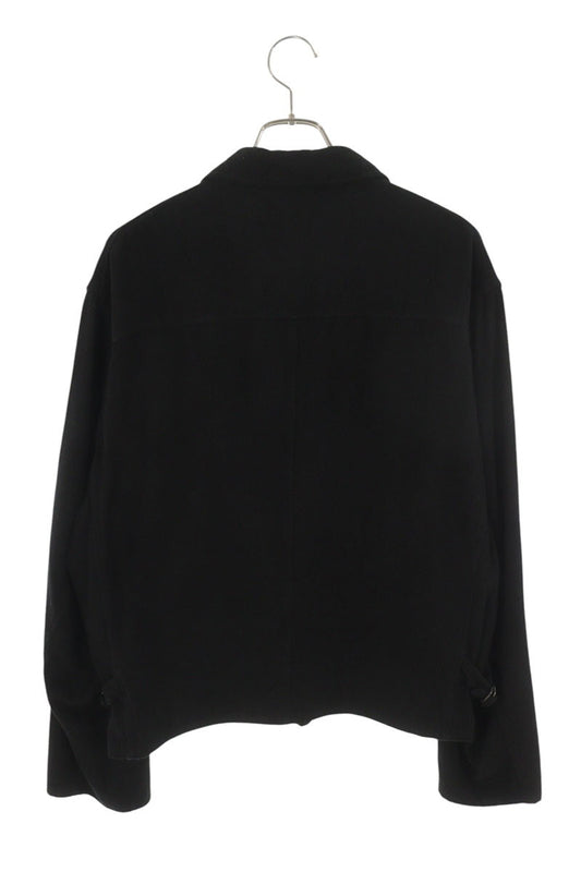 COMOLI 25SS Silk Nep Zip Short Jacket Black Size L