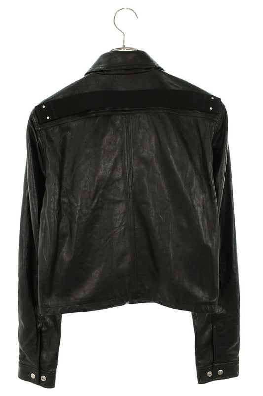 Rick Owens Alice Bullet Lambskin Jacket Black Size 46