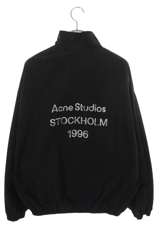ACNE STUDIOS Logo Zip-Up Jacket Black Size 46