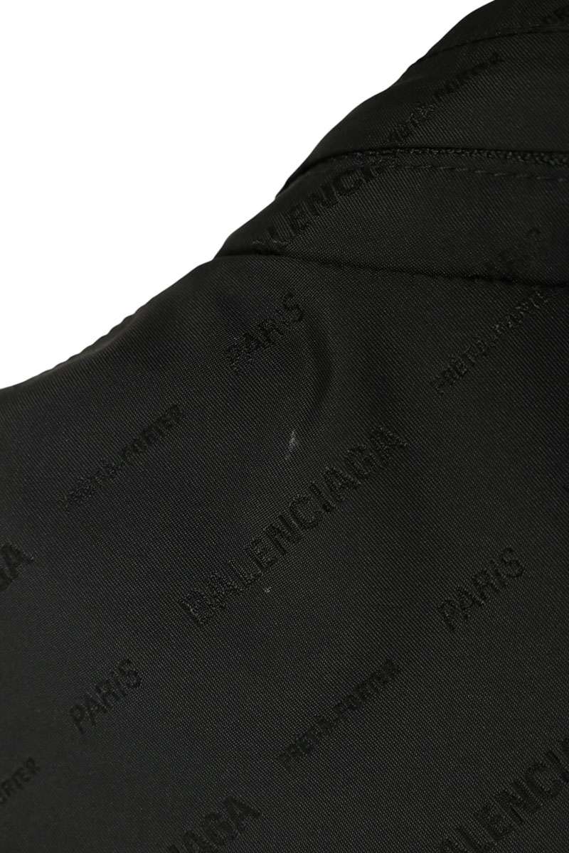 BALENCIAGA All-Over Logo Nylon Jacket Black Size XXS