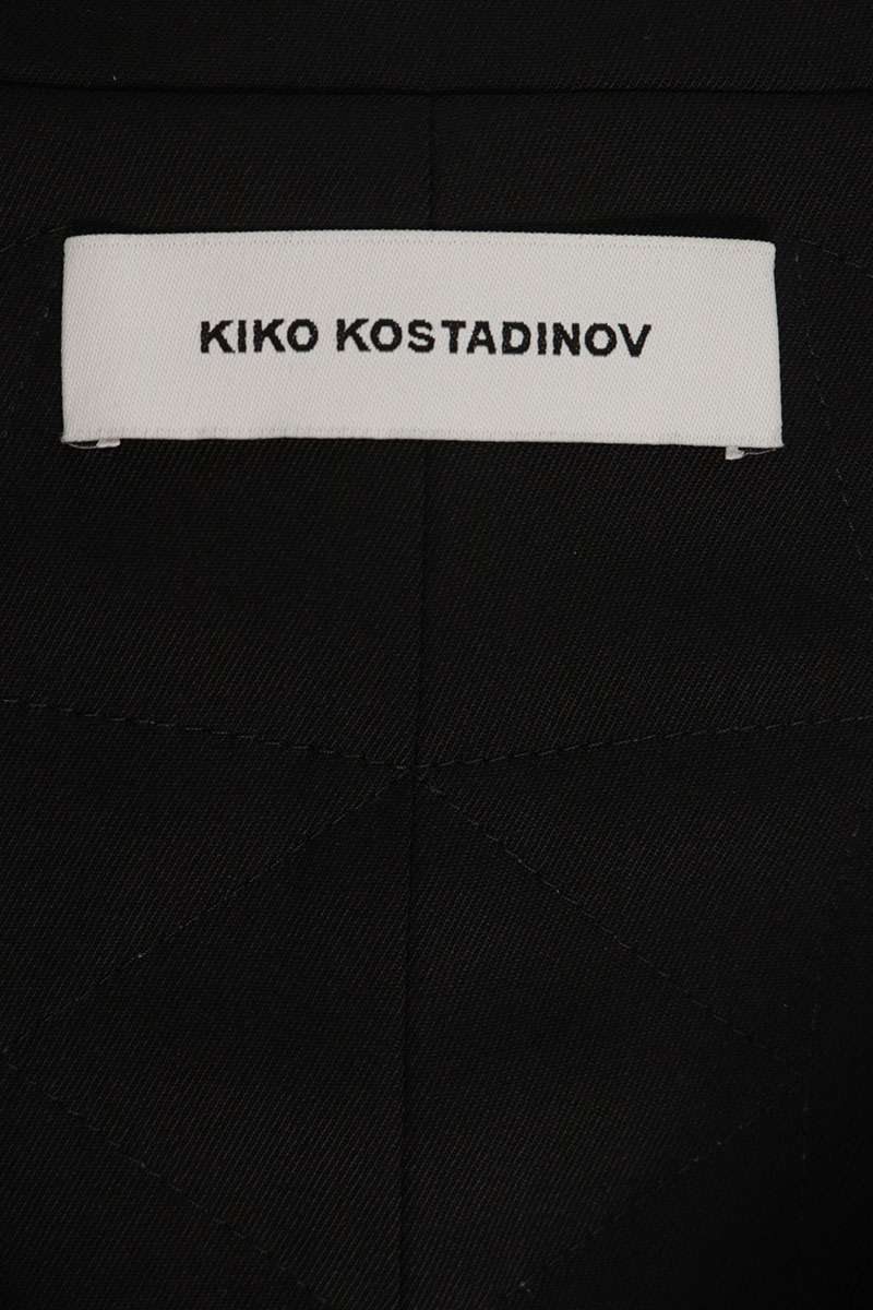 KIKO KOSTADINOV Virgin Wool Zip-Up Jacket Black Size 44