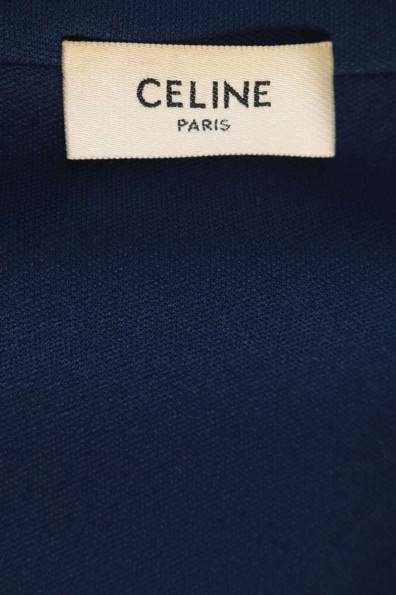 CELINE Sideline Logo Track Jacket Navy White Size XS