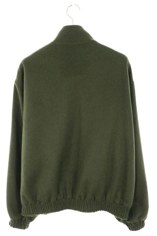 AURALEE Baby Camel Fleece Zip Blouson Green Size 5