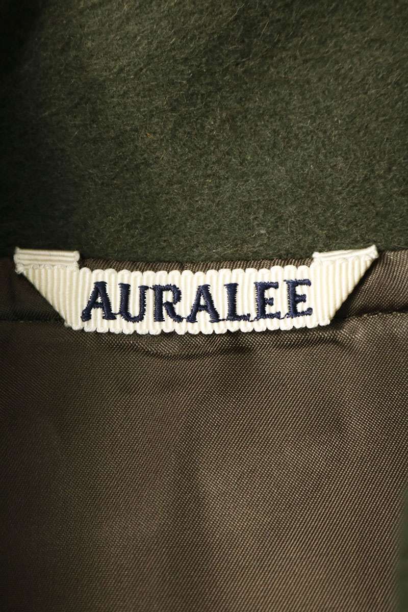 AURALEE Baby Camel Fleece Zip Blouson Green Size 5