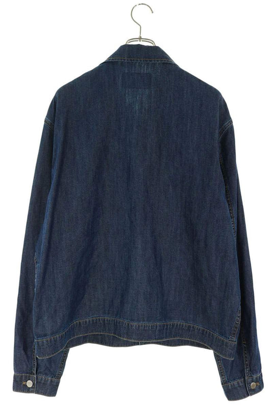 PRADA Triangle Logo Denim Jacket Indigo Size L