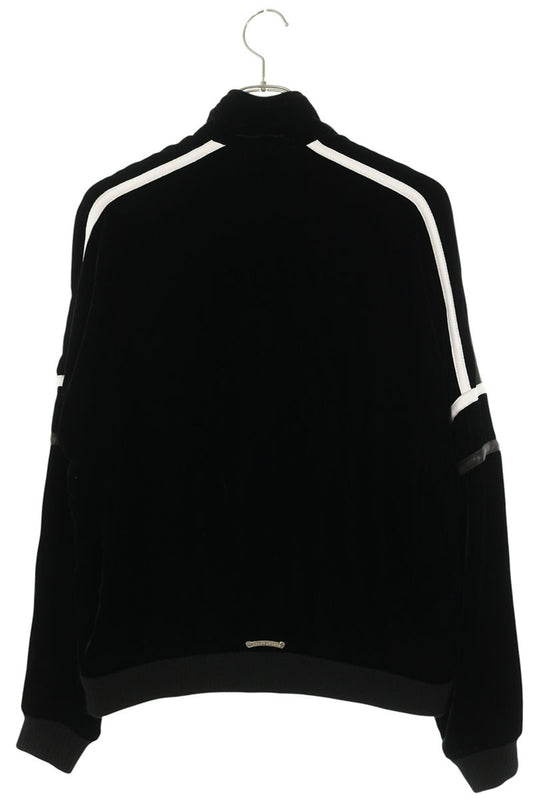 Chrome Hearts VELVET TRACKSUIT Jacket Black Silver Size M