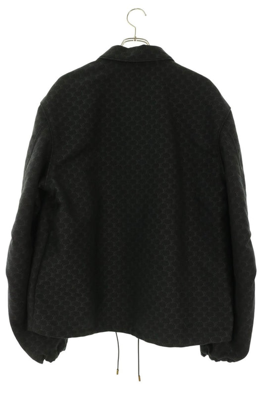 LOUISVUITTON 24AW Black All-Over Pattern Zip Jacket Size 52