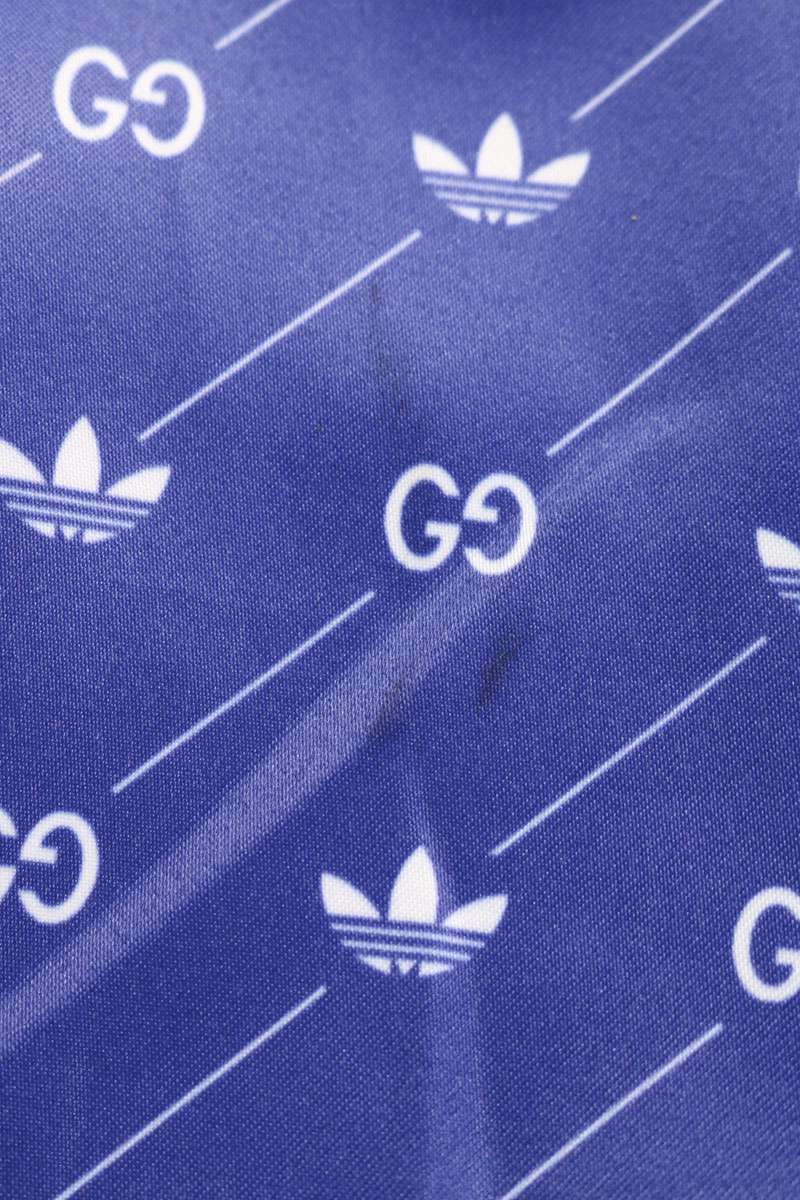 GUCCI x Adidas Logo Reversible Track Jacket Blue Red Size 34