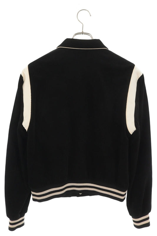 CELINE Corduroy Teddy Jacket Black Size 50