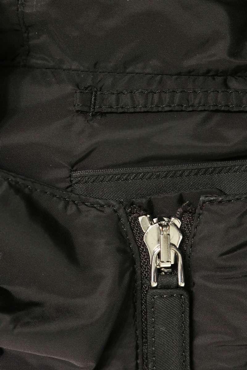 PRADA Hooded Triangle Logo Nylon Jacket Black Size 52