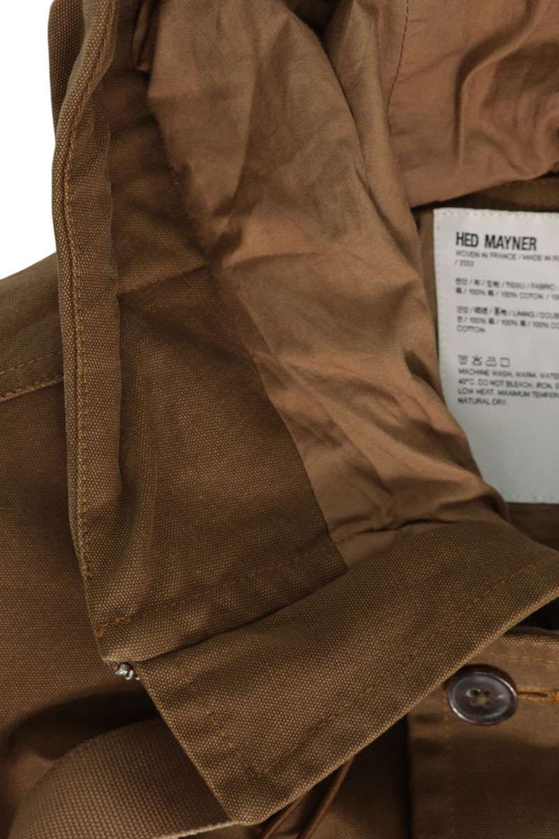 HED MAYNER Hooded Military Cotton Jacket Size XS