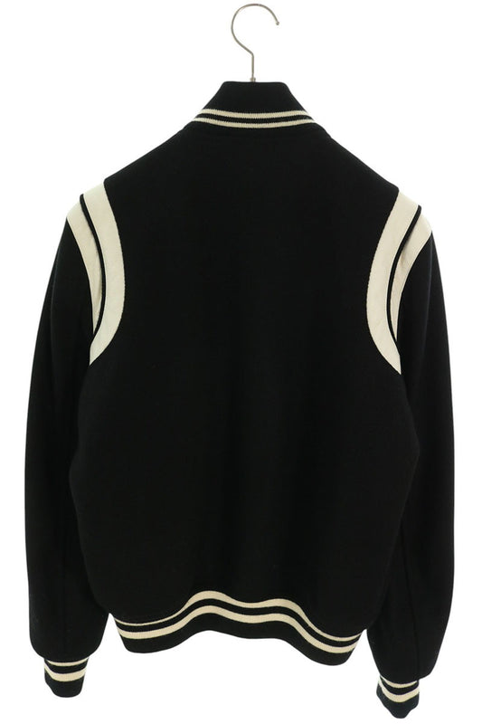 SAINT LAURENT PARIS Teddy Blouson Black/White Size 44