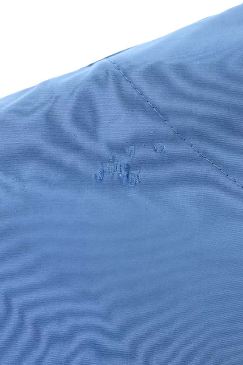BALENCIAGA Back Logo Nylon Coach Jacket Blue Size 34