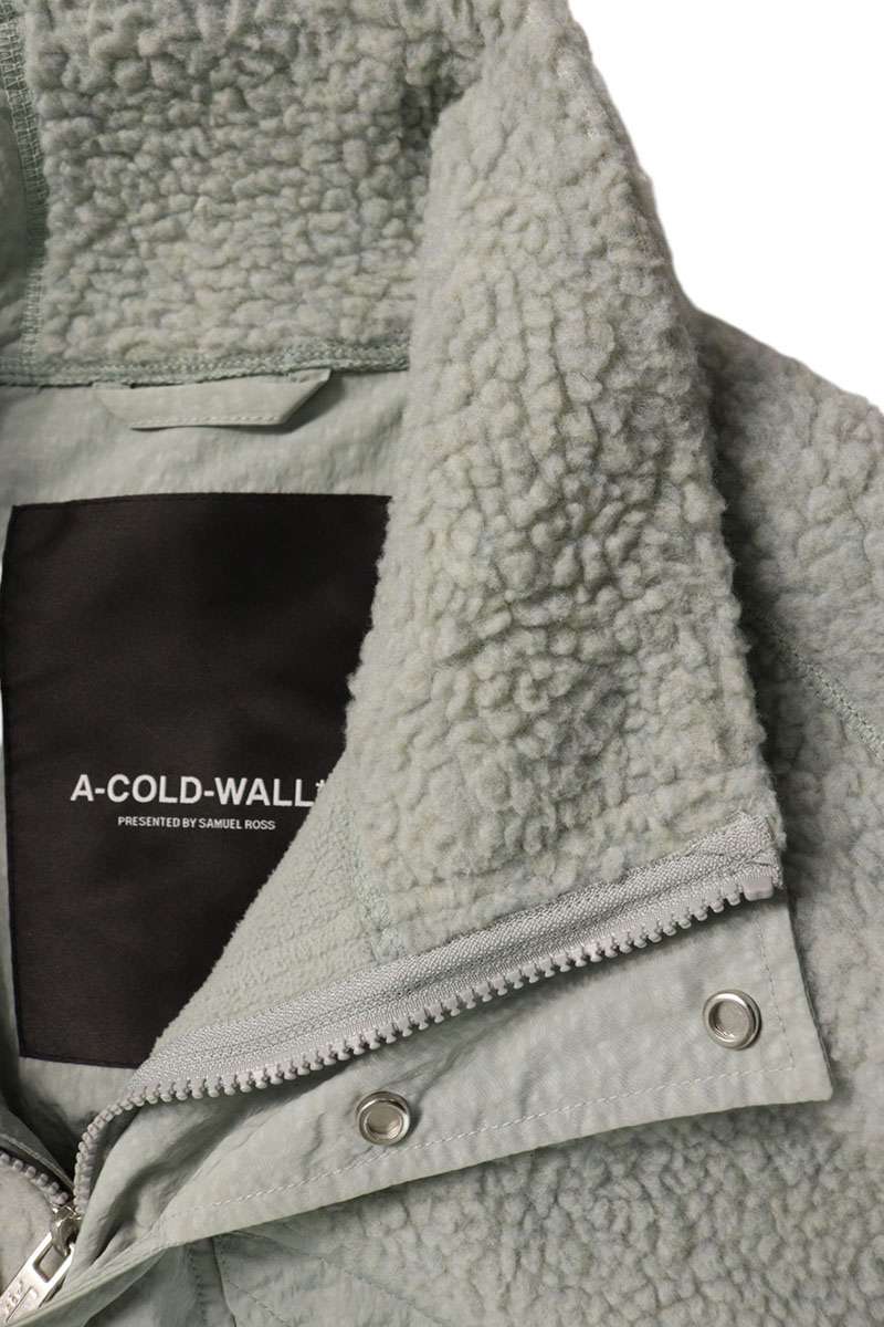 A-COLD-WALL Gray Boa Fleece Pullover Jacket Size M