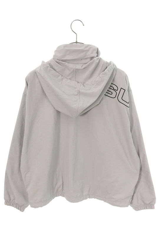 SUPREME 24AW Spellout Embroidered Nylon Jacket Gray Size S