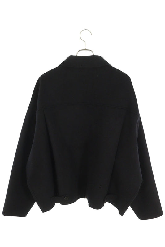 ACNE STUDIOS Wool Zip-Up Blouson Jacket Black Size 52