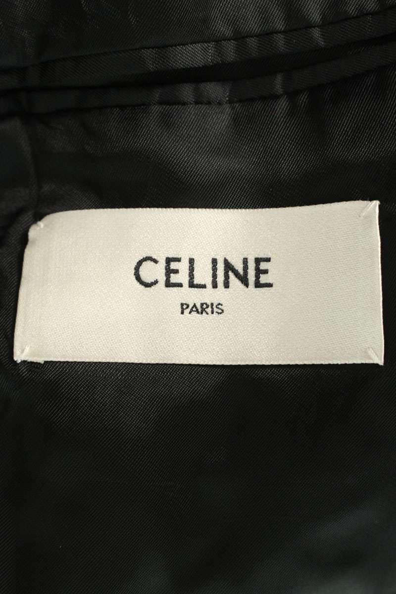 CELINE Shawl Collar Smoking Jacket Black/White Size XXL