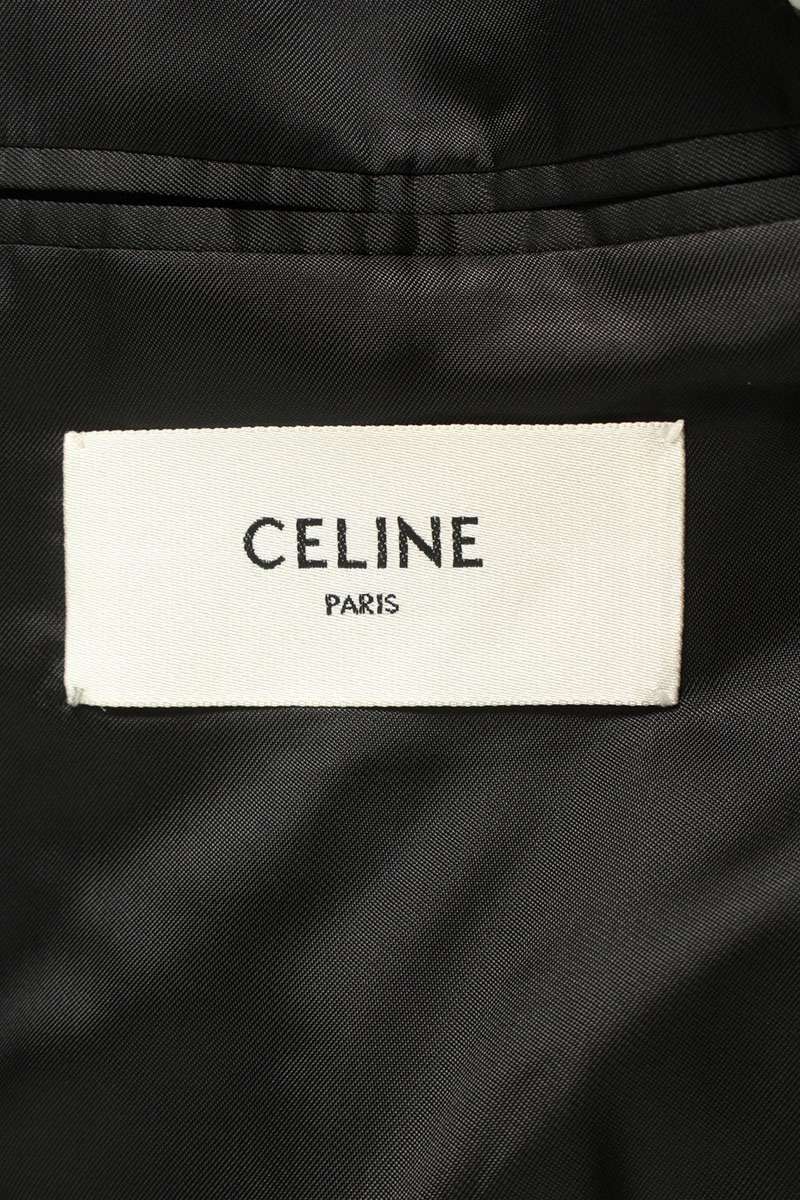 CELINE Diamond Back Boxy Tailored Jacket Black Size XS