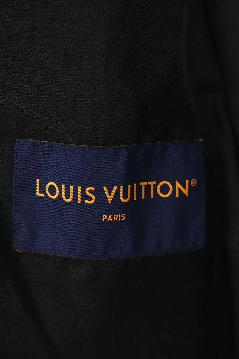 LOUISVUITTON 25SS Denim Boucle Collarless Black Size L