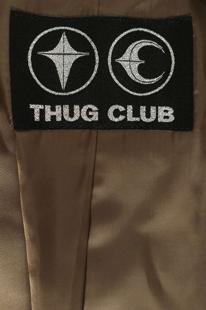 THUG CLUB Digital Camo Notch Lapel Jacket Olive/Khaki Size S
