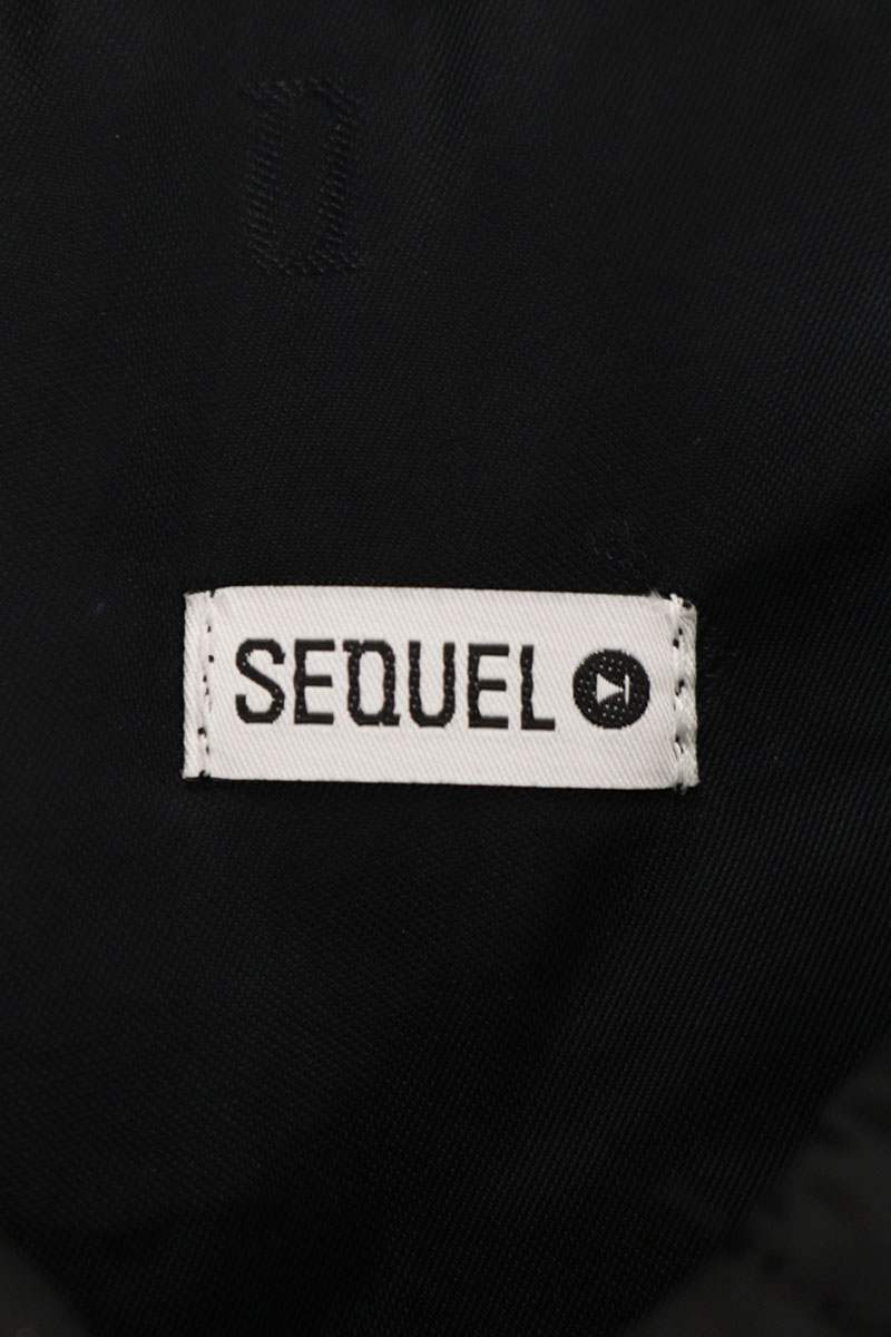 SEQUEL Black Back Print Coach Jacket Size L
