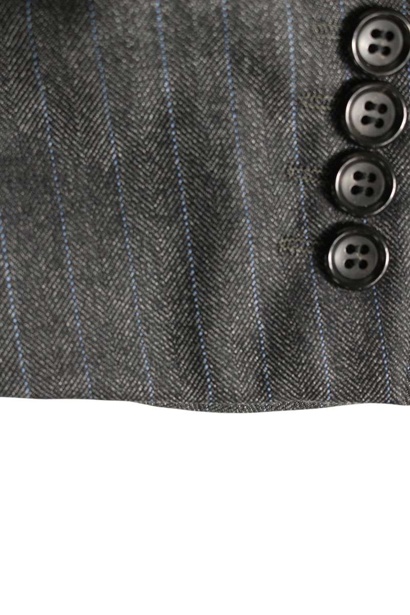 Comme des Garcons Striped Tailored Jacket Gray Size S