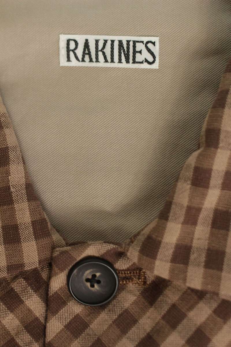 RAKINES 24SS Cotton Tailored Jacket Brown Size 2
