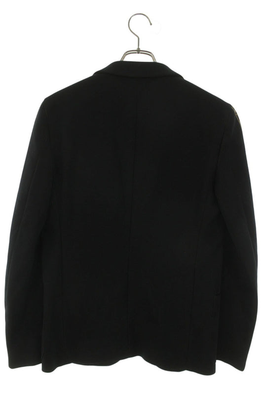 Fendi Tailored Jacket Black x Brown Size 46
