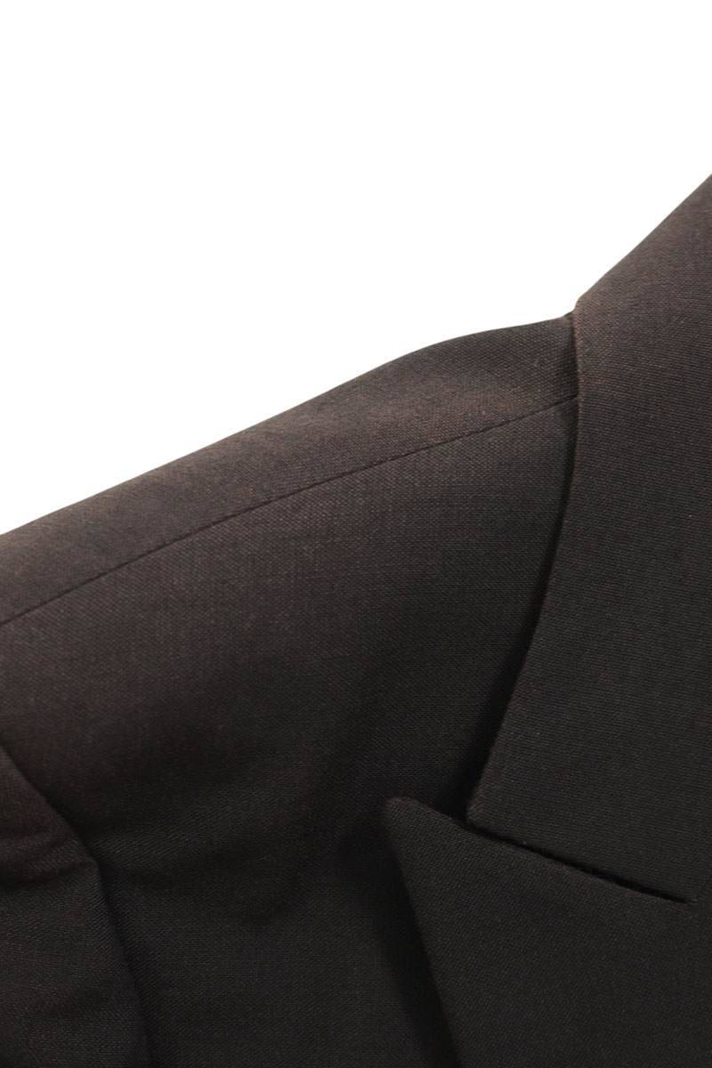 GUCCI Black Arm Patch Gold Button 2B Jacket Size S