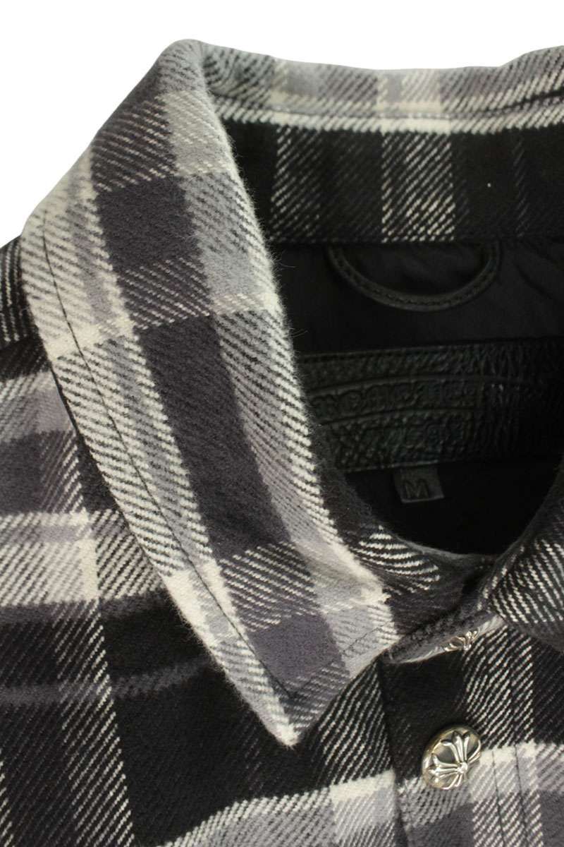 Chrome Hearts WORK DOG Check Cross Ball Jacket Size M