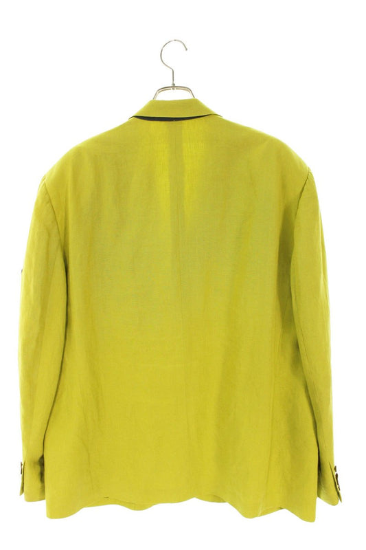 BALENCIAGA Arm Rubber Logo Linen Tailored Jacket Size M