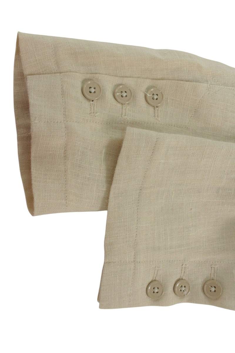 DOLCE & GABBANA Beige Linen Tailored Jacket Size S