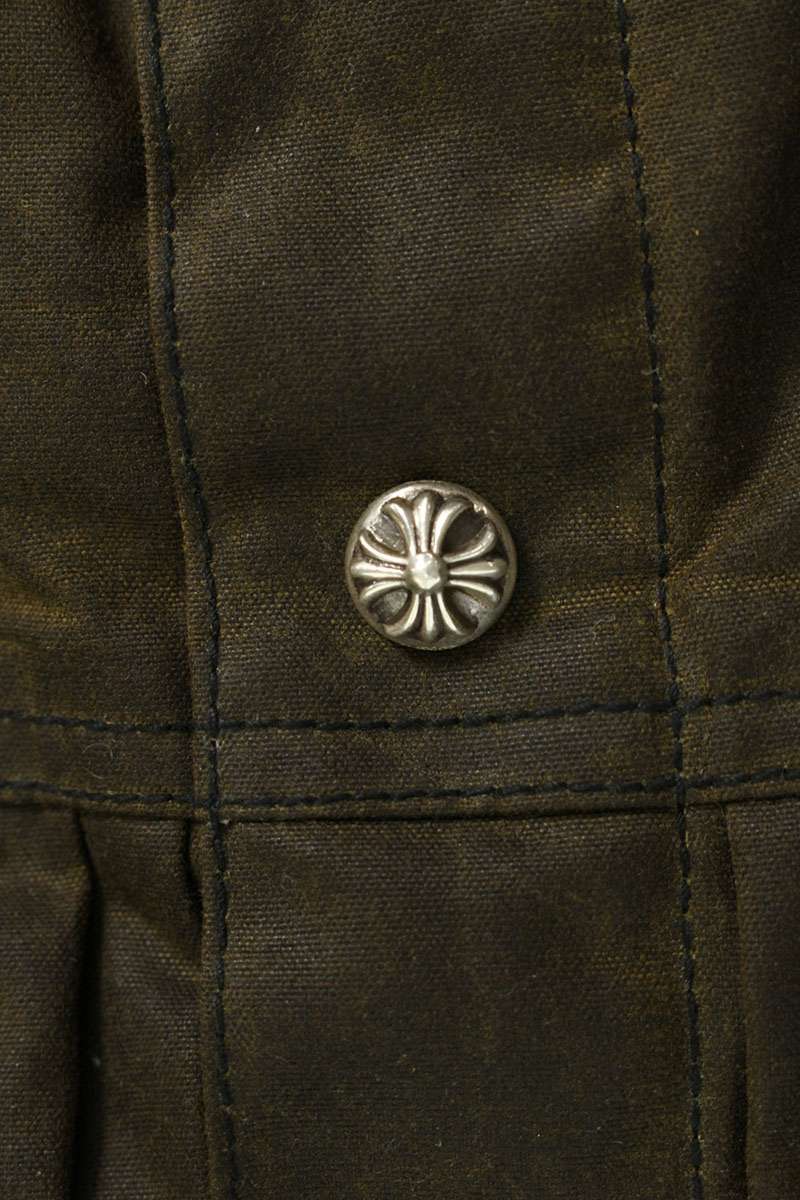 Chrome Hearts WHIP LUSH Oiled Cross Button Jacket Size L