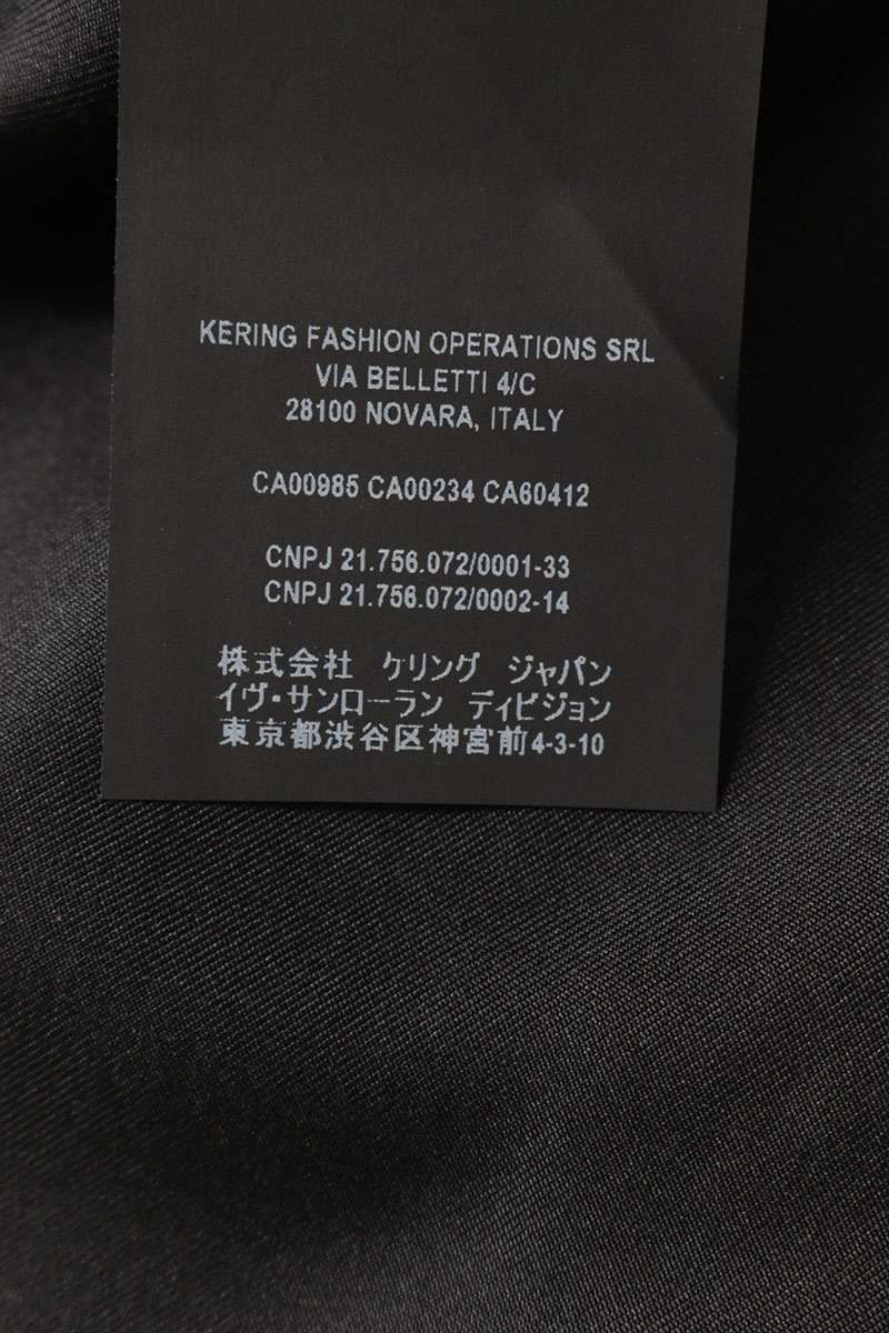 SAINT LAURENT PARIS Gold Button Breasted Blazer Size 48