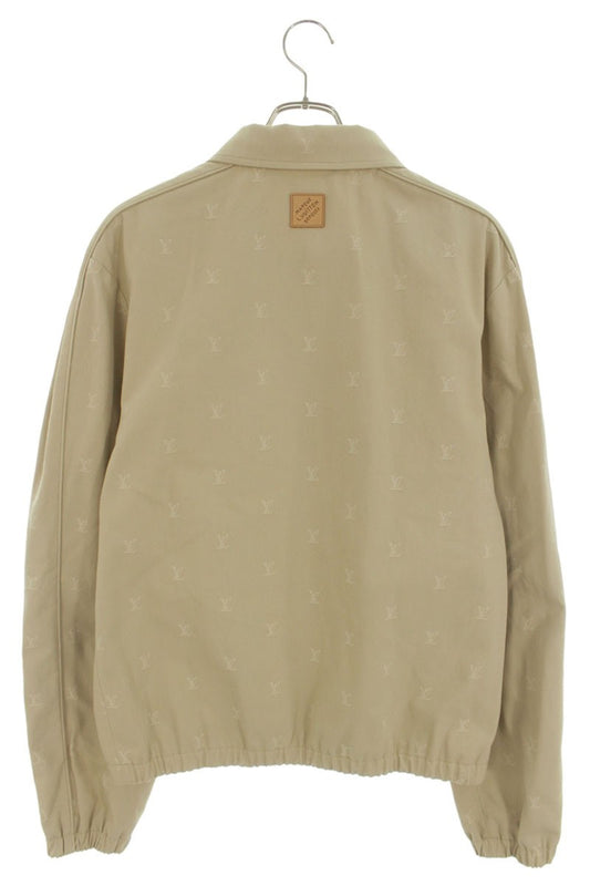 LOUISVUITTON 24AW LV Logo Jacquard Jacket Beige Size 50