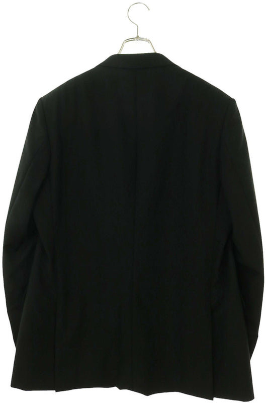 VALENTINO Wool Mohair Notched Lapel 2B Jacket Black Size XL