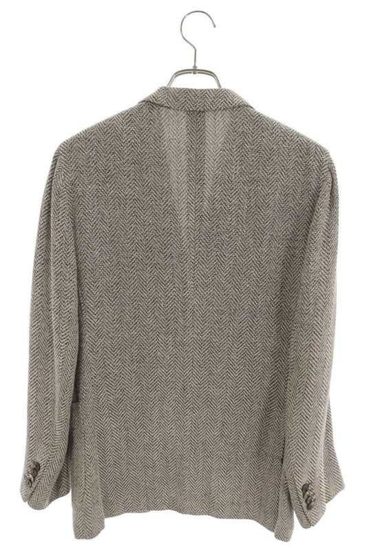 BOGLIOLI Linen Silk Cotton Blend Jacket Gray Size S