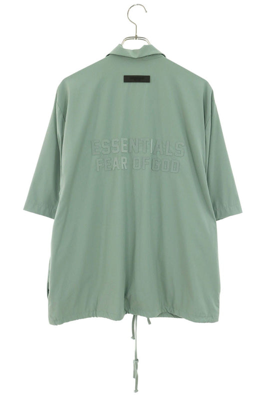 FOG Short Sleeve Chest Logo Nylon Coach Jacket Green Size S