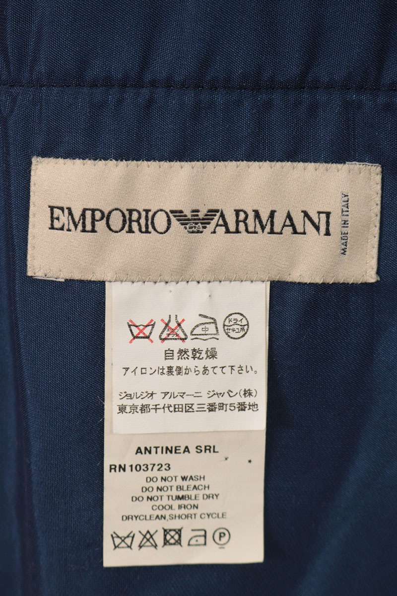 EMPORIO ARMANI Navy Velour 2B Blazer Size 52