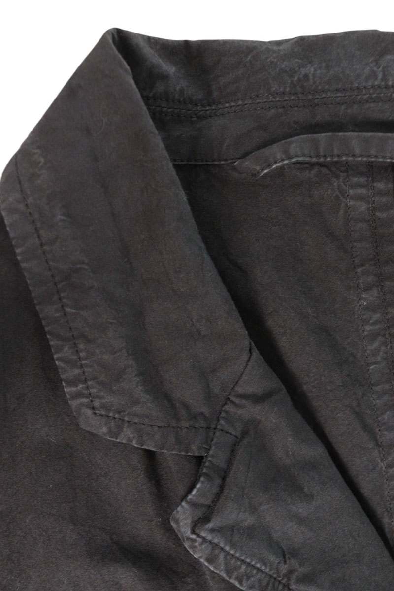 CASEY CASEY Black Double Dyed Cotton Jacket Size M