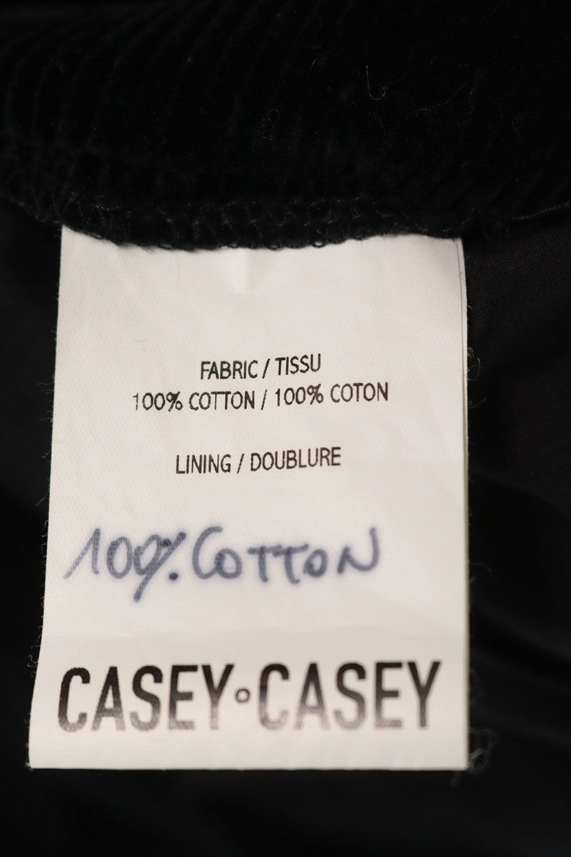 CASEY CASEY Black Corduroy 1B Jacket Size M