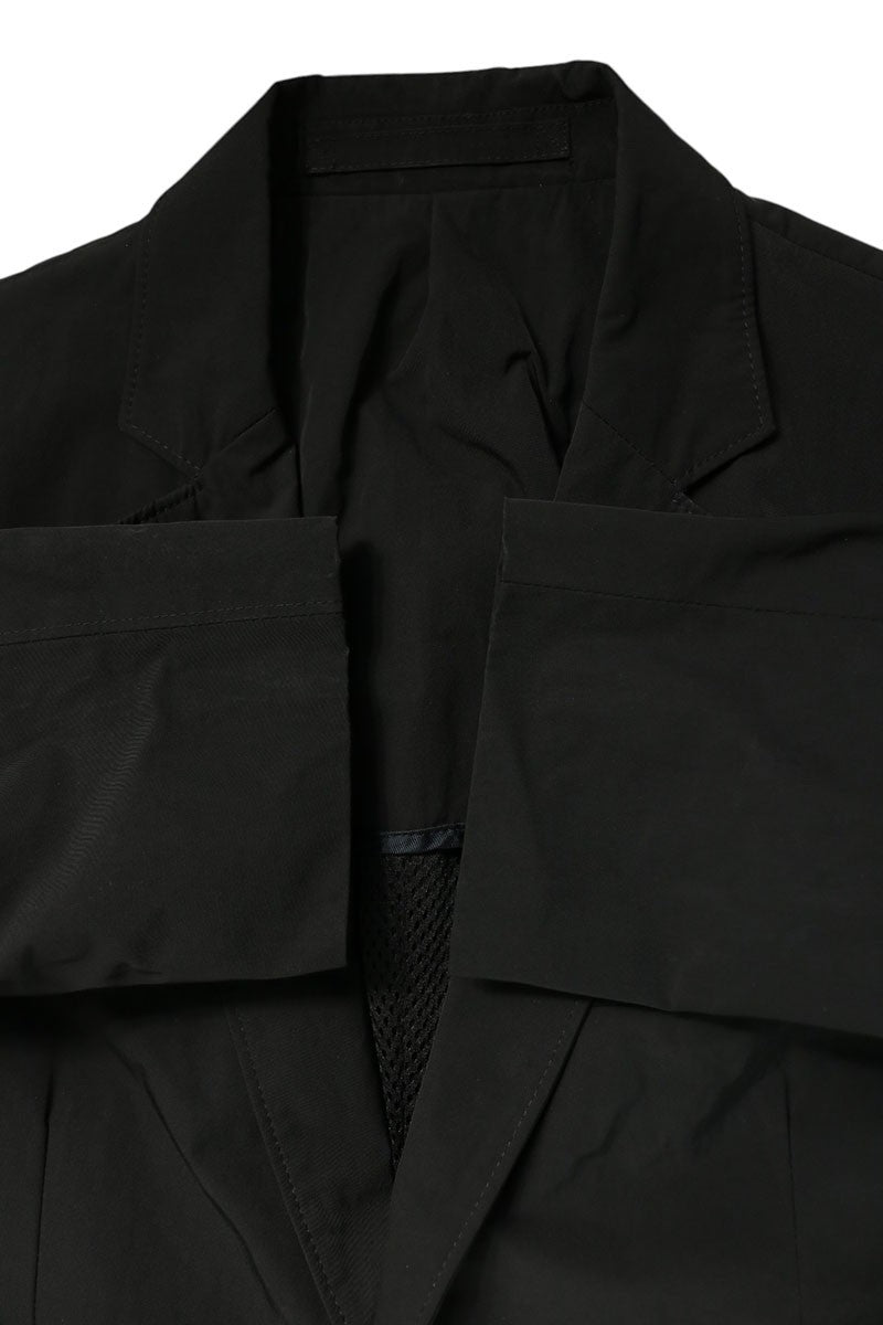 PRADA Nylon Tailored Blazer Black Size 46