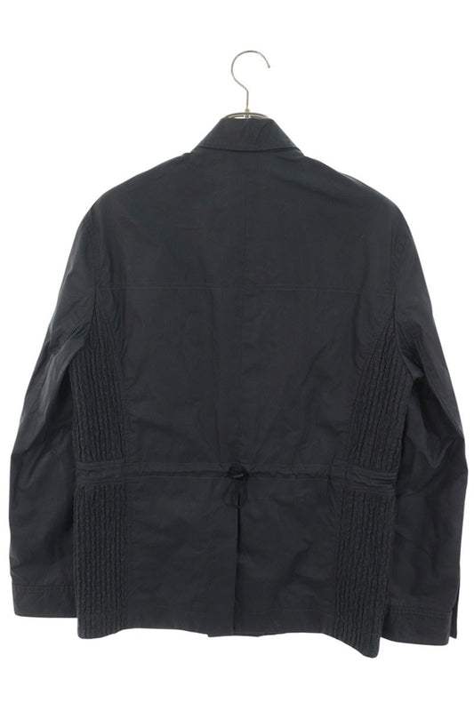DIOR Logo Detail Zip Up Tailored Blazer Navy Size 46
