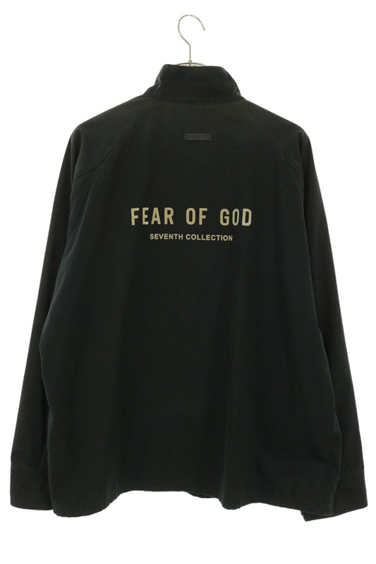 FEAR OF GOD 7th Collection Logo Souvenir Jacket Black Size L