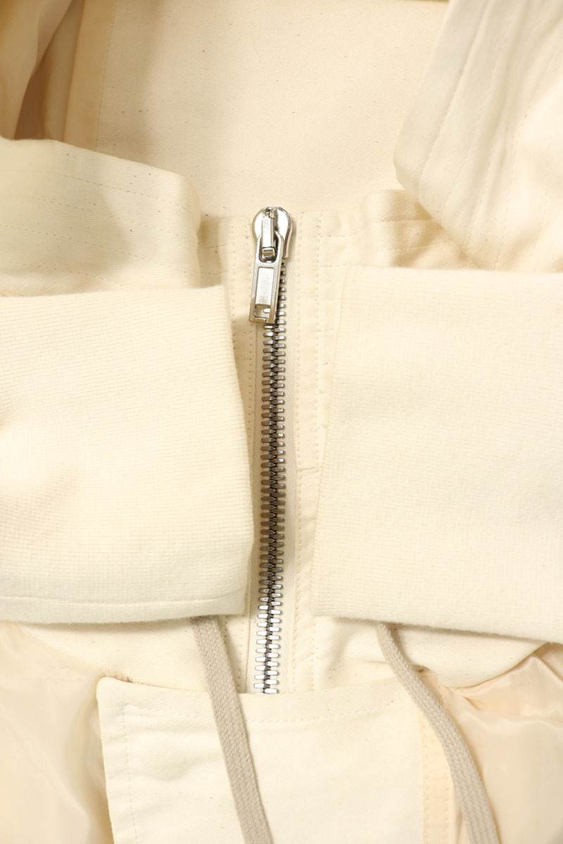 DRKSHDW Exploder Hooded Nylon Cotton Jacket Beige Size S
