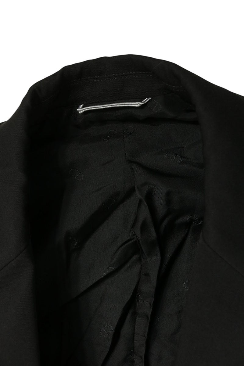 DIOR Double Breasted Wool Tailored Blazer Black Size 48