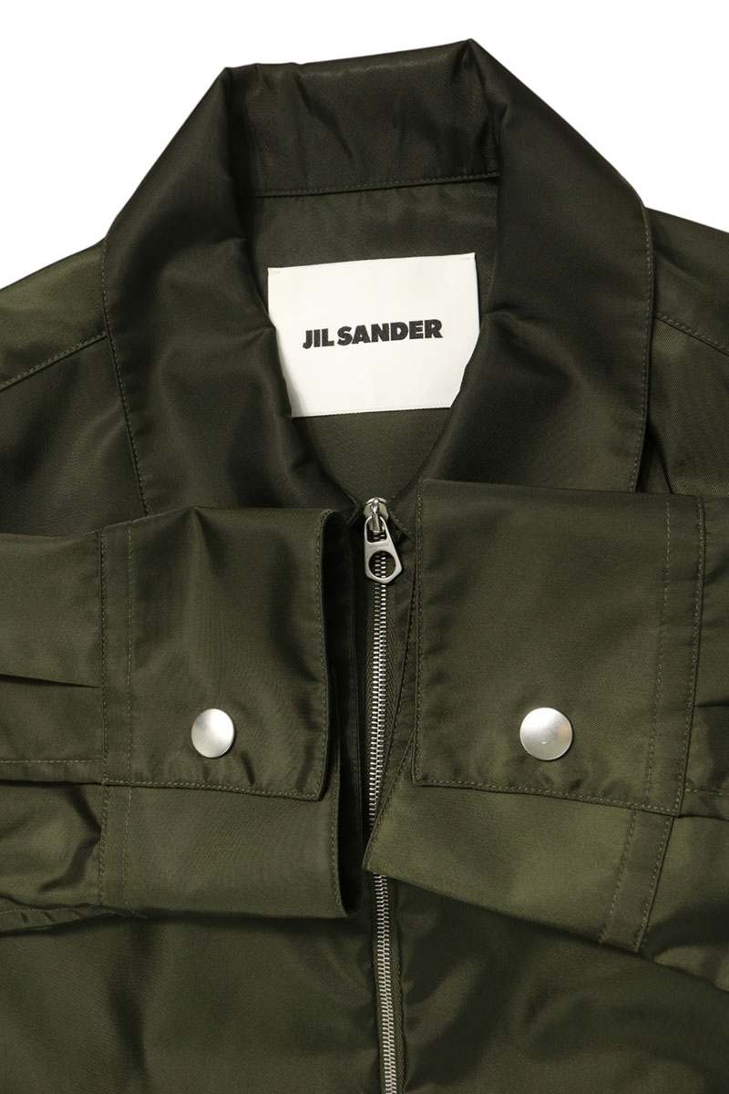 JILSANDER 25SS Khaki Nylon Twill Jacket Size 44